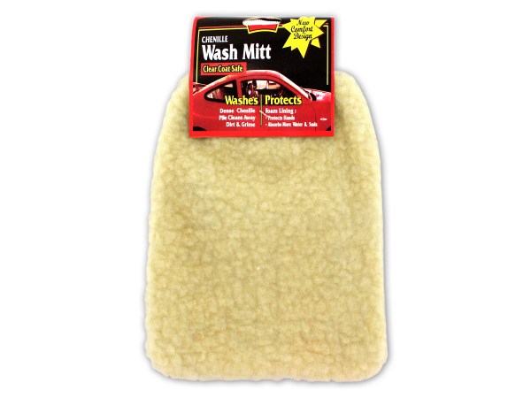 Chenille car wash mitt