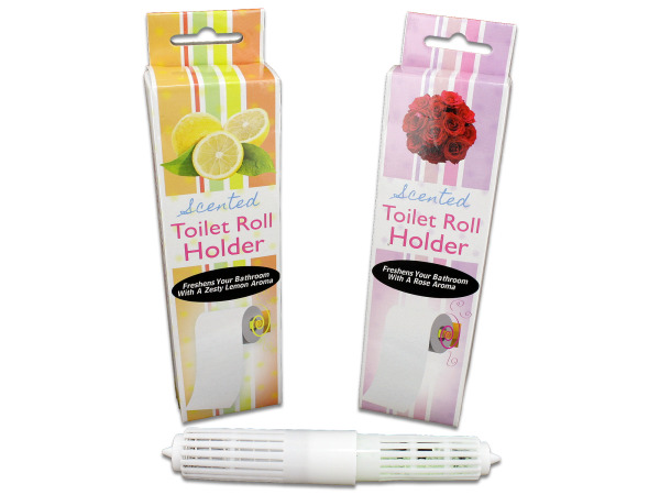 Scented toilet paper roll holder