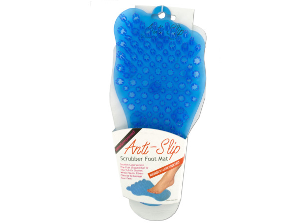 Anti-slip scrubber foot mat
