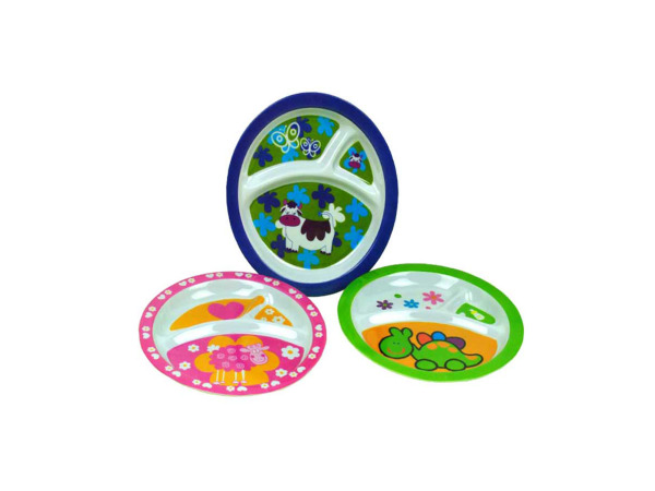 Melamine sectioned plates for kids